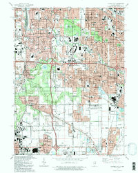 Calumet City 1991 topographic map thumbnail