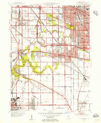 Calumet City 1953 topographic map thumbnail