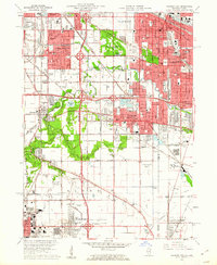 Calumet City 1960 topographic map thumbnail