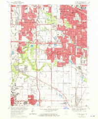 Calumet City 1968 topographic map thumbnail