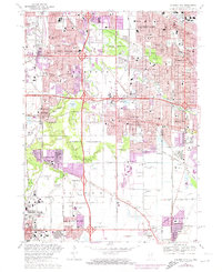 Calumet City 1968 topographic map thumbnail
