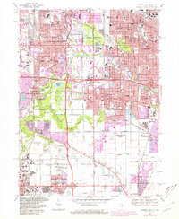 Calumet City 1968 topographic map thumbnail