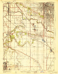 Calumet City 1929 topographic map thumbnail
