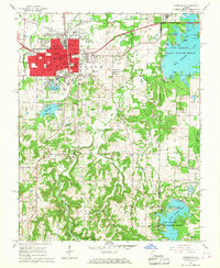 Carbondale 1966 topographic map thumbnail
