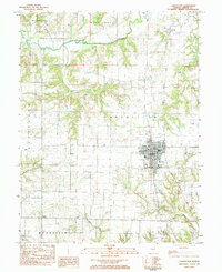 Carrollton 1983 topographic map thumbnail