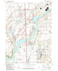 Channahon 1993 topographic map thumbnail