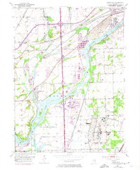 Channahon 1954 topographic map thumbnail