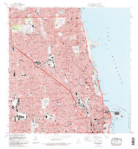 Chicago Loop 1993 topographic map thumbnail