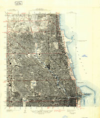 Chicago Loop 1929 topographic map thumbnail