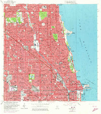Chicago Loop 1963 topographic map thumbnail