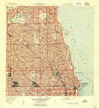 Chicago Loop 1953 topographic map thumbnail