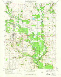 Clay City 1970 topographic map thumbnail