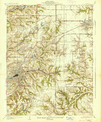 Collinsville 1937 topographic map thumbnail