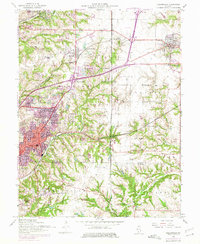Collinsville 1954 topographic map thumbnail