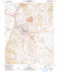 Columbia 1991 topographic map thumbnail