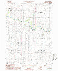Cooksville 1986 topographic map thumbnail