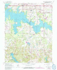 Crab Orchard Lake 1966 topographic map thumbnail