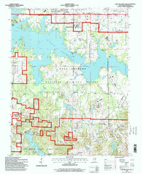 Crab Orchard Lake 1996 topographic map thumbnail