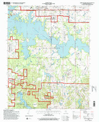 Crab Orchard Lake 1996 topographic map thumbnail