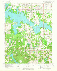 Crab Orchard Lake 1966 topographic map thumbnail