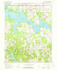 Crab Orchard Lake 1966 topographic map thumbnail