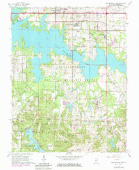 Crab Orchard Lake 1966 topographic map thumbnail
