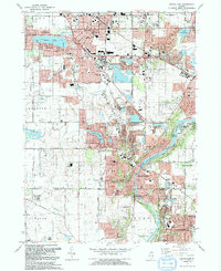 Crystal Lake 1992 topographic map thumbnail