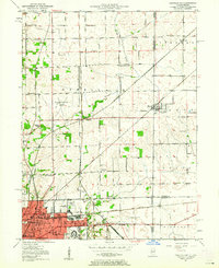 Danville NE 1950 topographic map thumbnail