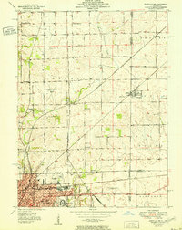 Danville NE 1951 topographic map thumbnail