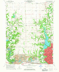 Danville NW 1966 topographic map thumbnail