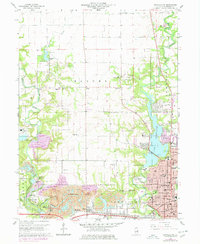 Danville NW 1966 topographic map thumbnail