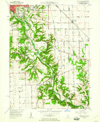 Danville SE 1950 topographic map thumbnail