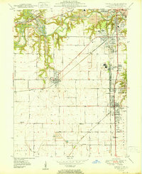 Danville SW 1950 topographic map thumbnail