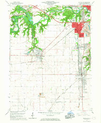 Danville SW 1966 topographic map thumbnail