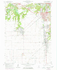Danville SW 1966 topographic map thumbnail