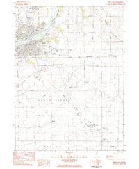 Dixon East 1983 topographic map thumbnail