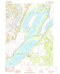 Duck Island 1982 topographic map thumbnail