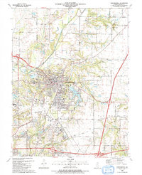 Edwardsville 1991 topographic map thumbnail