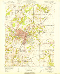 Edwardsville 1950 topographic map thumbnail