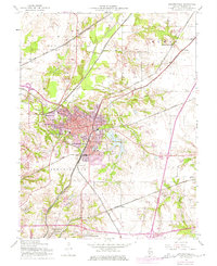 Edwardsville 1954 topographic map thumbnail