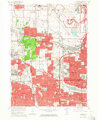 Elmhurst 1963 topographic map thumbnail