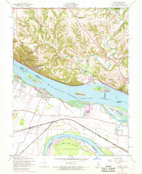 Elsah 1954 topographic map thumbnail