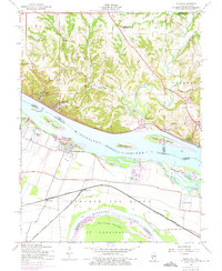Elsah 1954 topographic map thumbnail