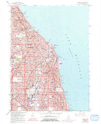 Evanston 1963 topographic map thumbnail