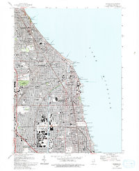 Evanston 1993 topographic map thumbnail