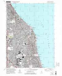 Evanston 1995 topographic map thumbnail
