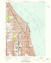 Evanston 1953 topographic map preview