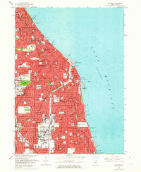 Evanston 1963 topographic map thumbnail
