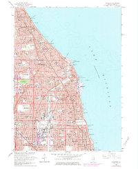 Evanston 1963 topographic map thumbnail