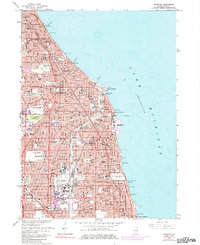 Evanston 1963 topographic map preview